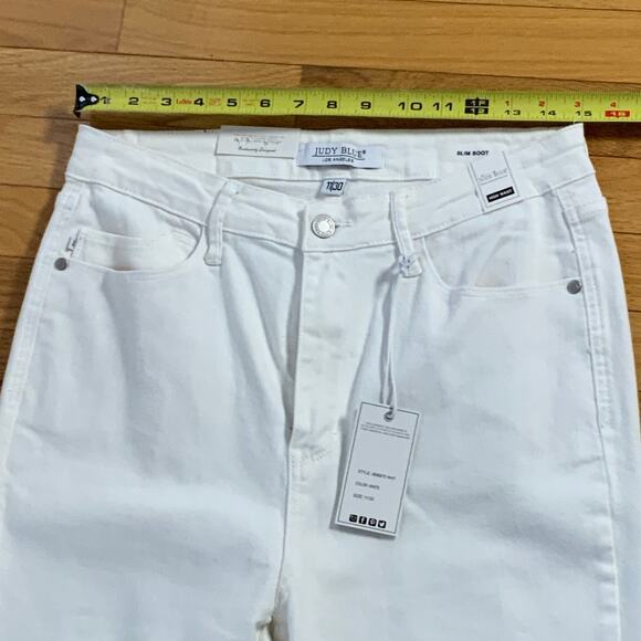 Judy Blue White High Waisted Bootcut Jeans NWT size 11/30 - Picture 5 of 6